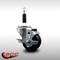 Service Caster 3'' SS Hard Rubber Swivel 7/8'' Expanding Stem Caster with Brake SCC-SSEX20S314-HRS-TLB-78 - alternate 3